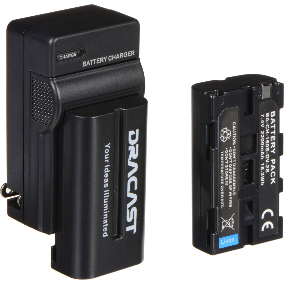 

Dracast NP-F 2200mAh Battery and Charger Kit