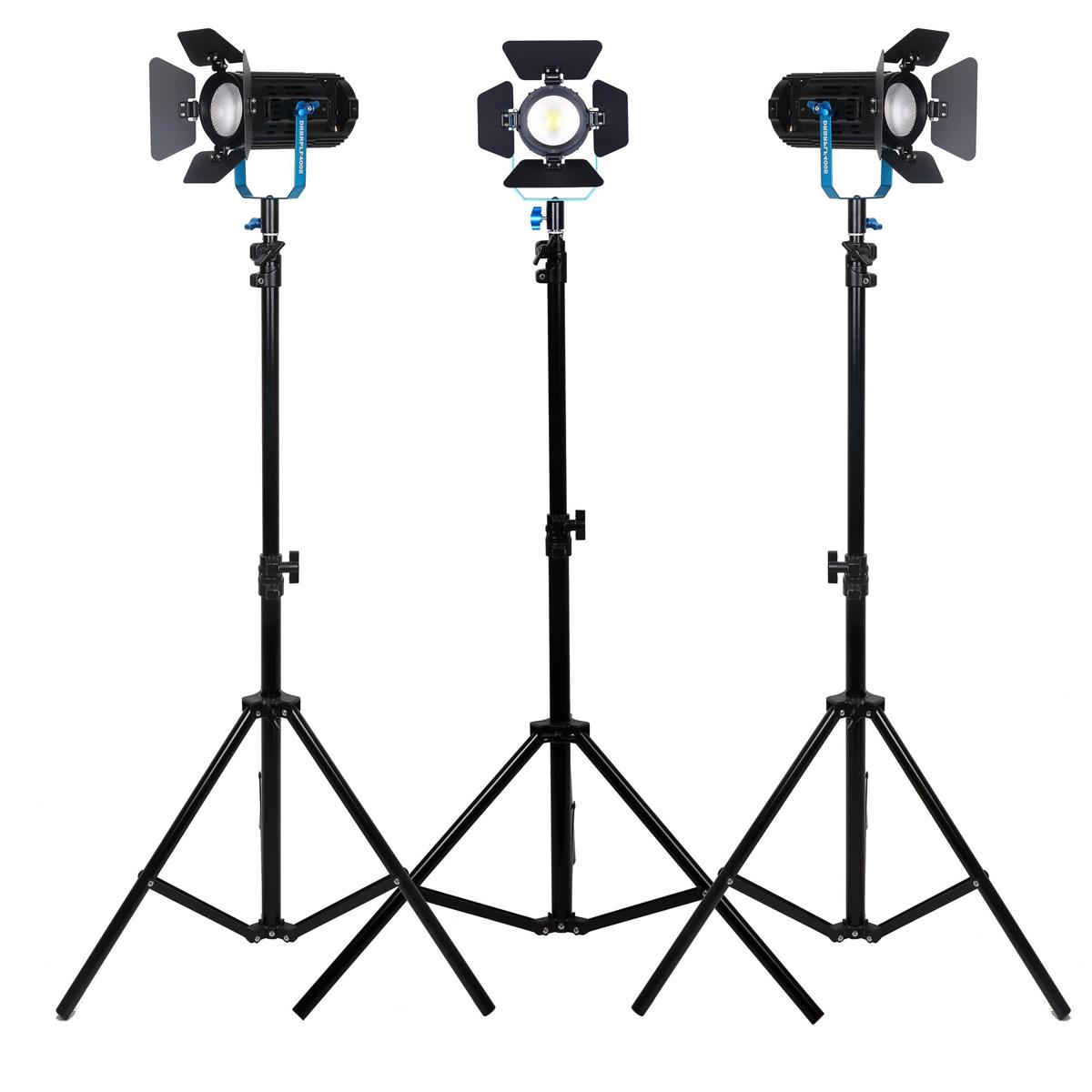 

Dracast Fresnel BoltRay 400 40W LED Daylight 3-Light Kit