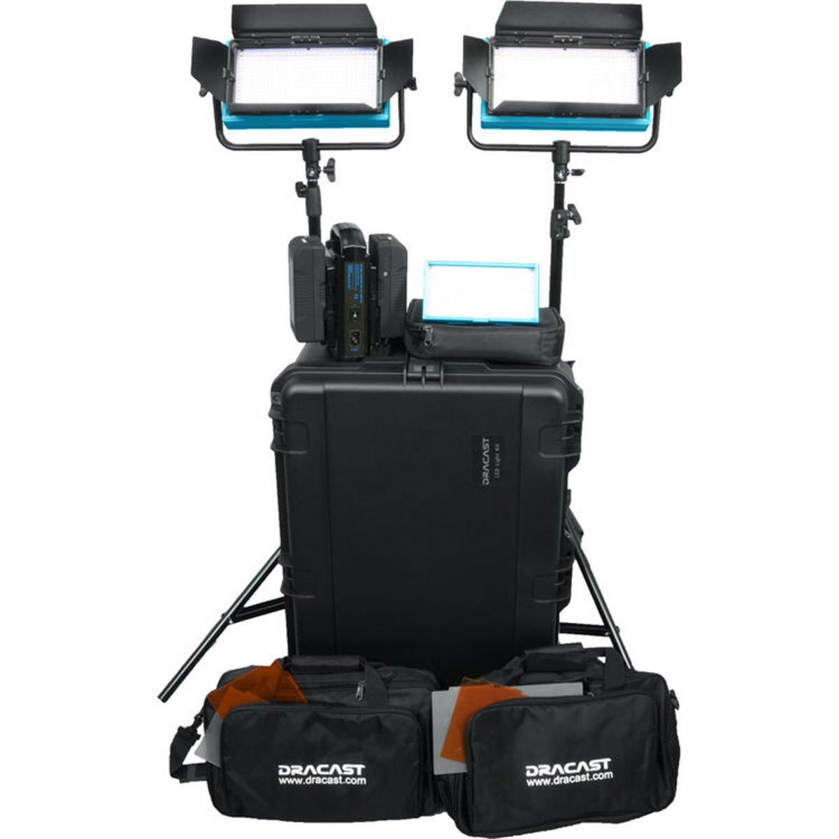 Image of Dracast Interview Plus Series Tungsten LED 3-Light Complete Kit