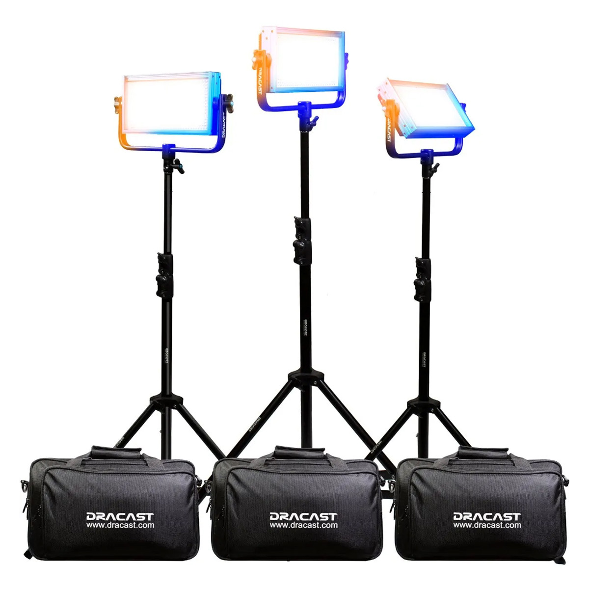 

Dracast Pro Series LED500 30W Bi-Color LED 3-Light Kit, Gold Mount