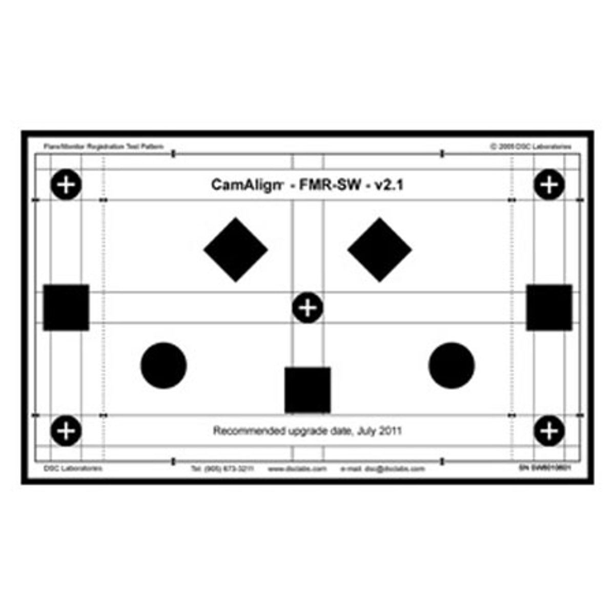 

DSC Labs 24x14.7" FMR Senior Flare & Monitor Registration Chart