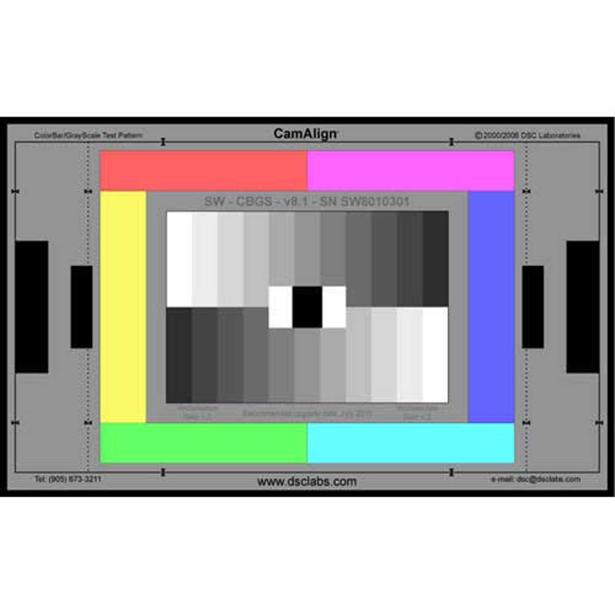 

DSC Labs ColorBar/GrayScale Super Maxi CamAlign Chip Chart, 51.5x30.5"
