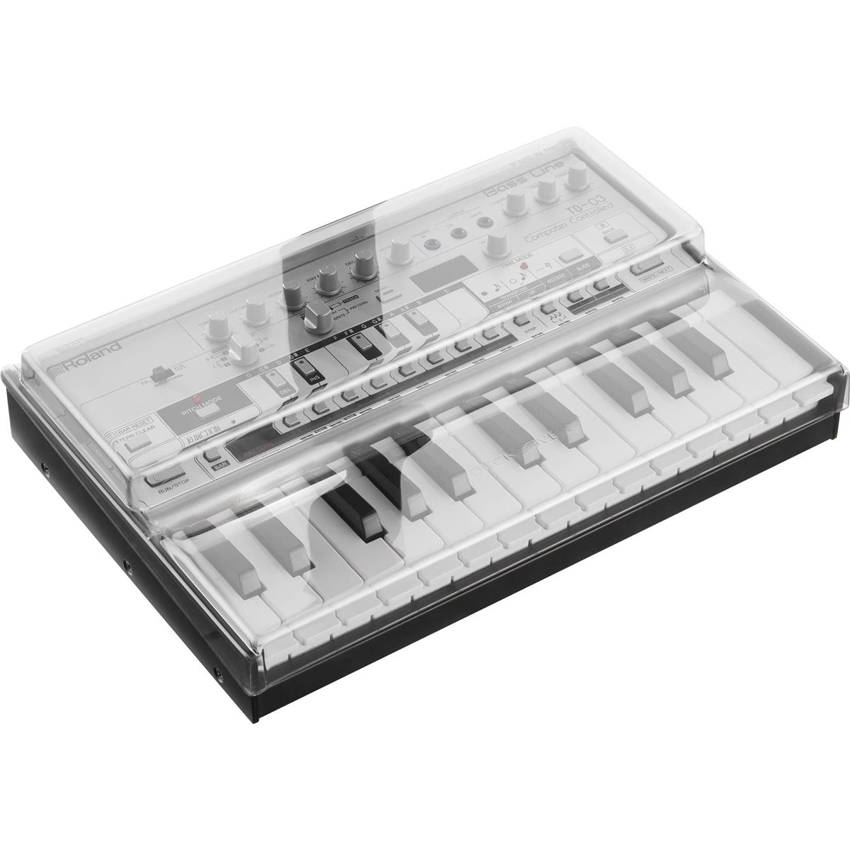 

Decksaver Cover for Roland K-25M Boutique Synthesizer, Smoked Clear