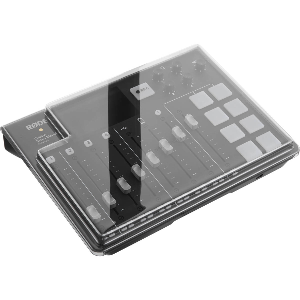 

Decksaver Cover for Rode Rodecaster Pro, Smoked Clear
