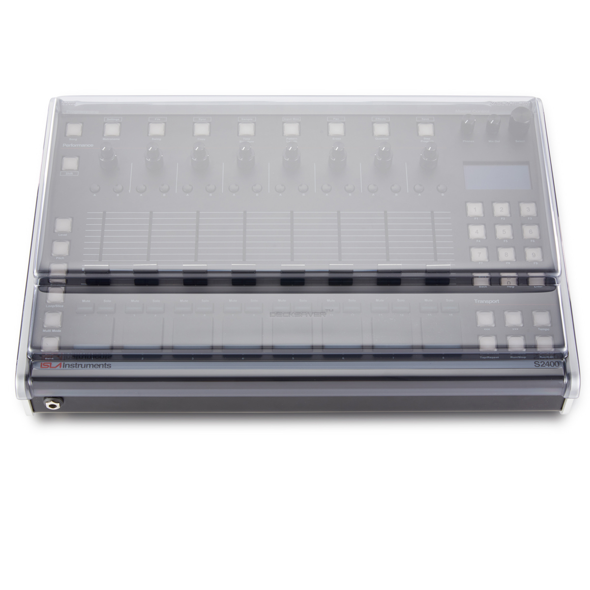 

Decksaver Cover for ISLA Instruments S2400 Drum Machine, Smoked Clear