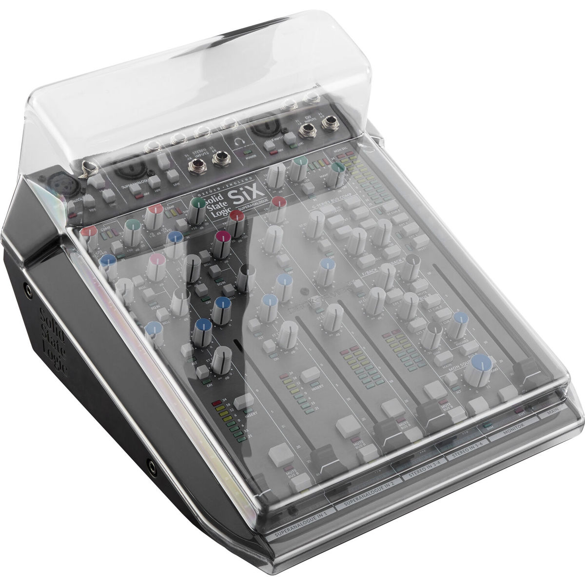

Decksaver Cover for Solid State Logic SiX Mixer, Smoked Clear