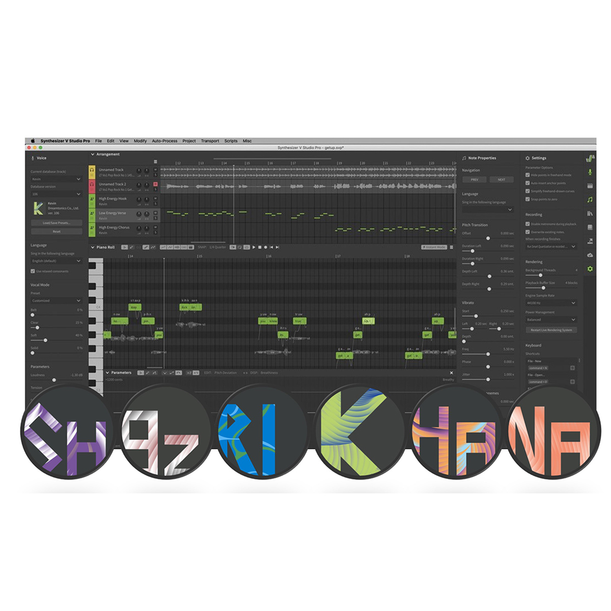

DREAMTONICS Dreamtonics Synthesizer V Studio Pro Bundle 2 with 6 Voice Database, Download