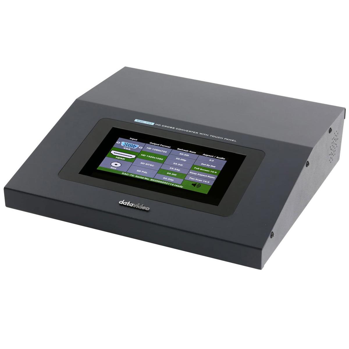 

Datavideo DAC-75T HD Up/Down/Cross Converter with Touch Panel
