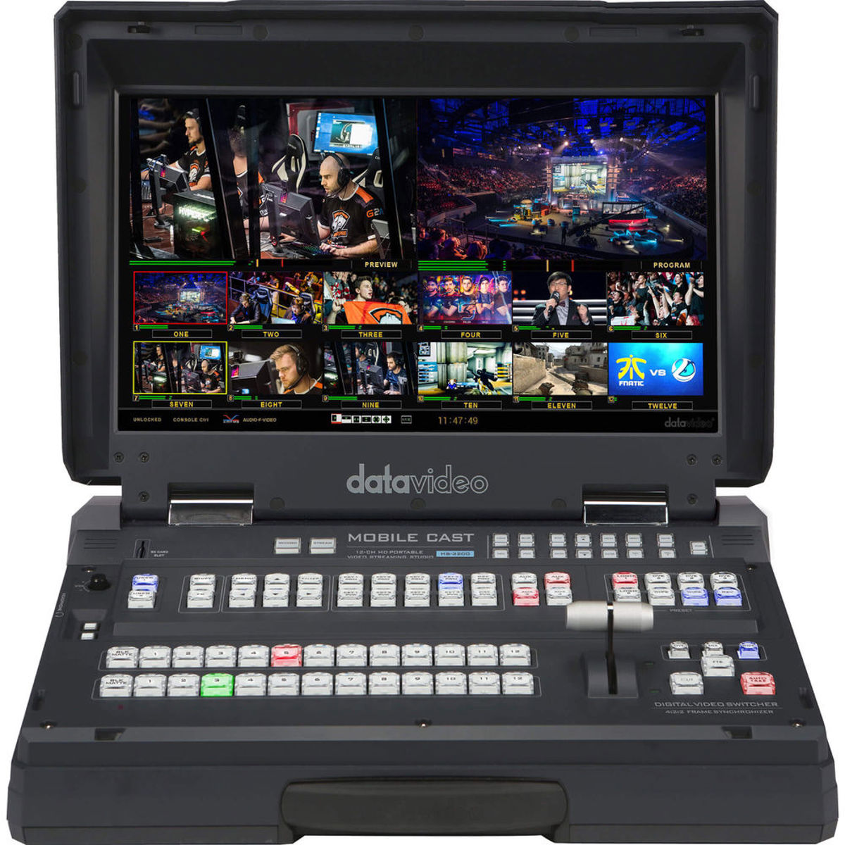 

Datavideo HS-3200 Hand Carried 12-Channel Mobile Video Streaming Studio