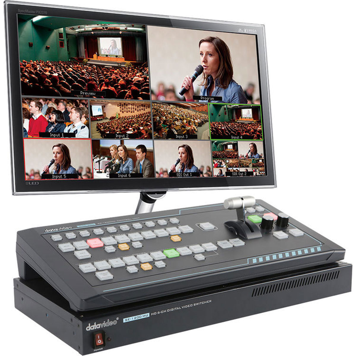 

Datavideo SE-1200MU 6 Input Switcher with RMC-260 Controller