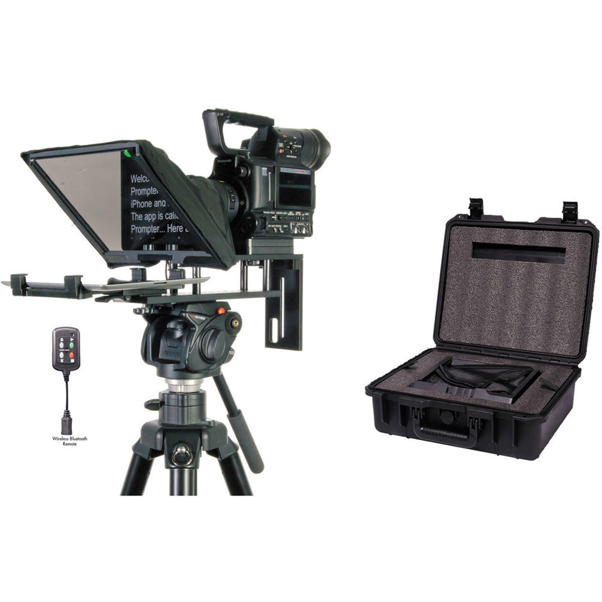 Image of Datavideo TP300 PK Teleprompter Kit with Hard Case for Android and Apple Tablets