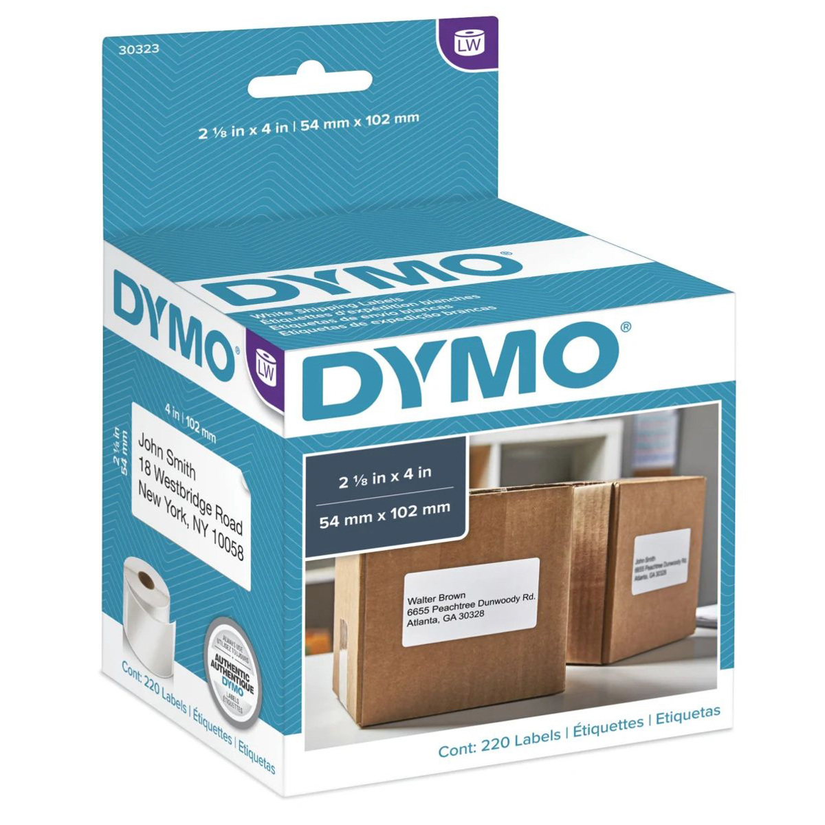 

Dymo 30323 2-1/8x4 inch White Shipping Labels
