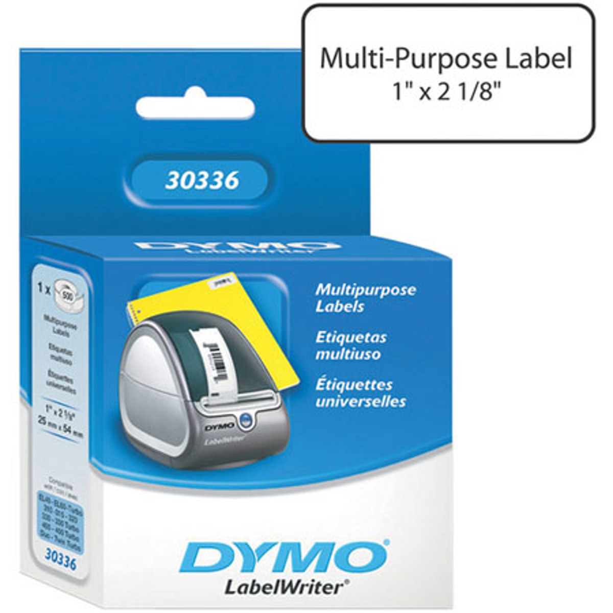 Image of Dymo Standard LabelWriter Labels 1&quot; x 2.12&quot;