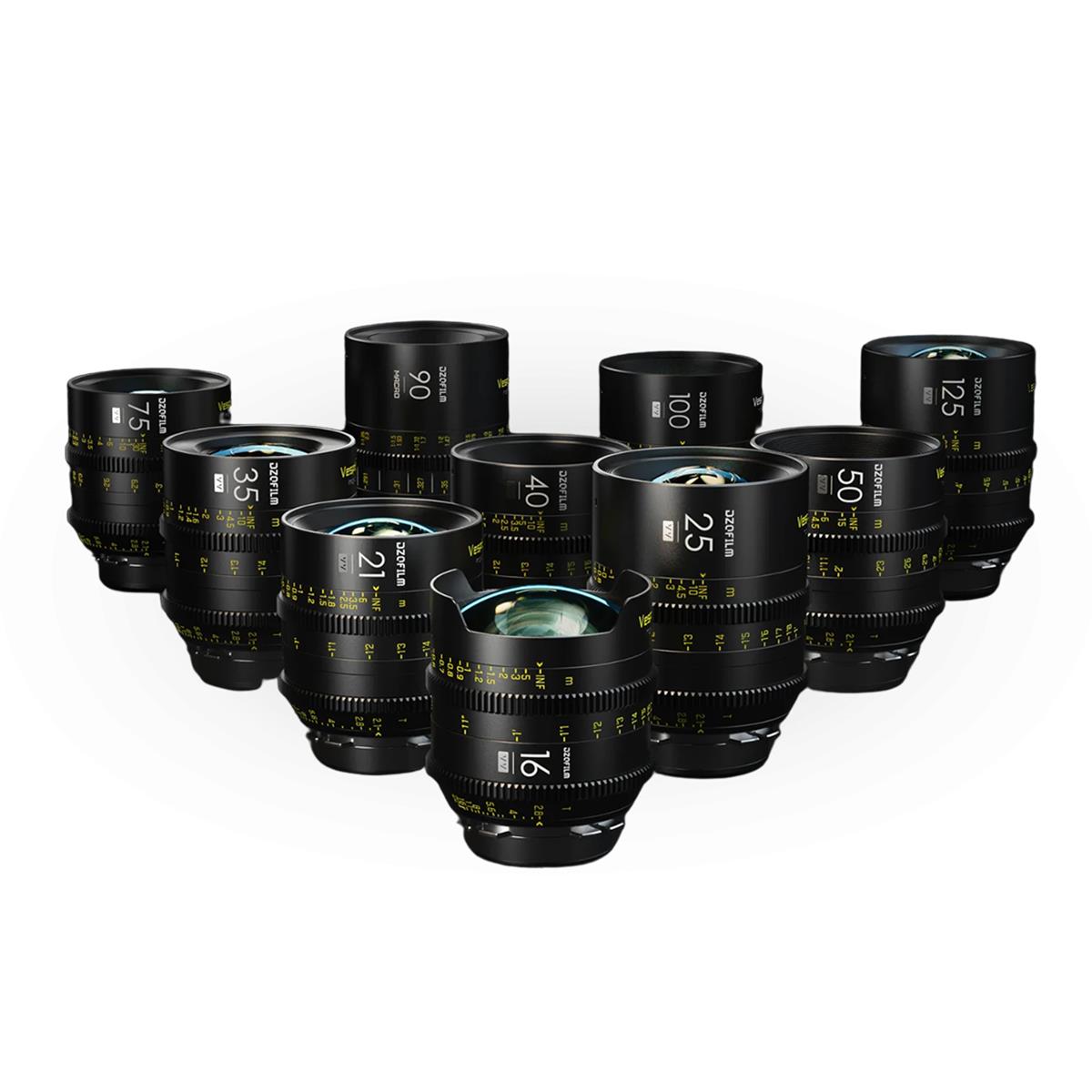 Image of DZOFILM Vespid Prime Cinema 10-Lens Kit for PL Mount and Canon EF