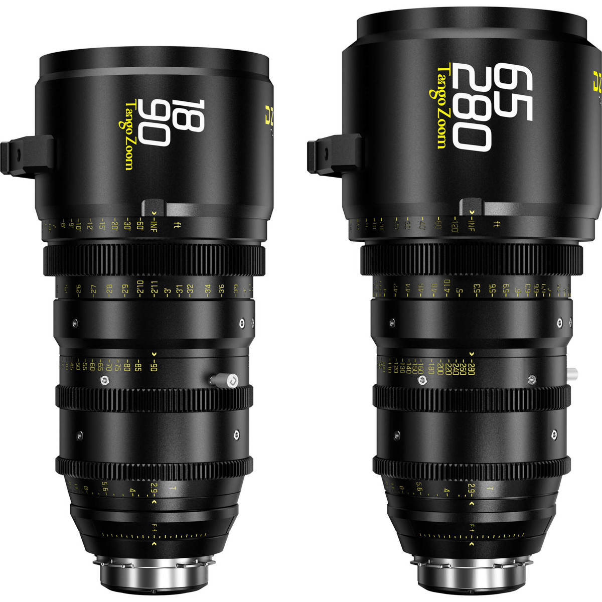 

DZOFILM Tango Zoom 18-90mm T2.9 & 65-280mm T2.9-4 Lens Kit for PL/EF Mount, Feet