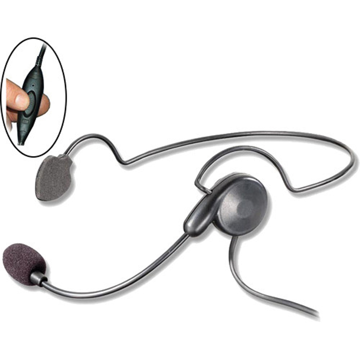 

Eartec Cyber Lightweight Headset with Inline PTT for SC-1000 Wireless Radio