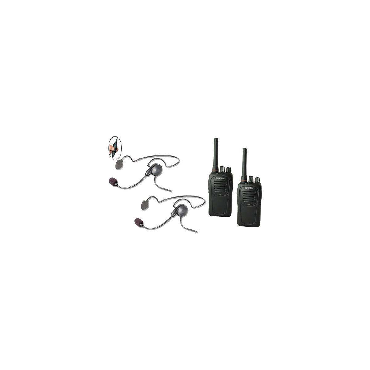 Image of Eartec SC-1000 2-User Two-Way Radio System with 2x Cyber Inline PTT Headsets