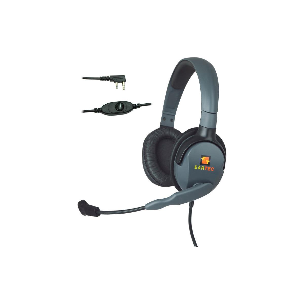 Image of Eartec Max 4G Double-Ear Midweight Inline PTT Headset with Mic for SC-1000 Radio