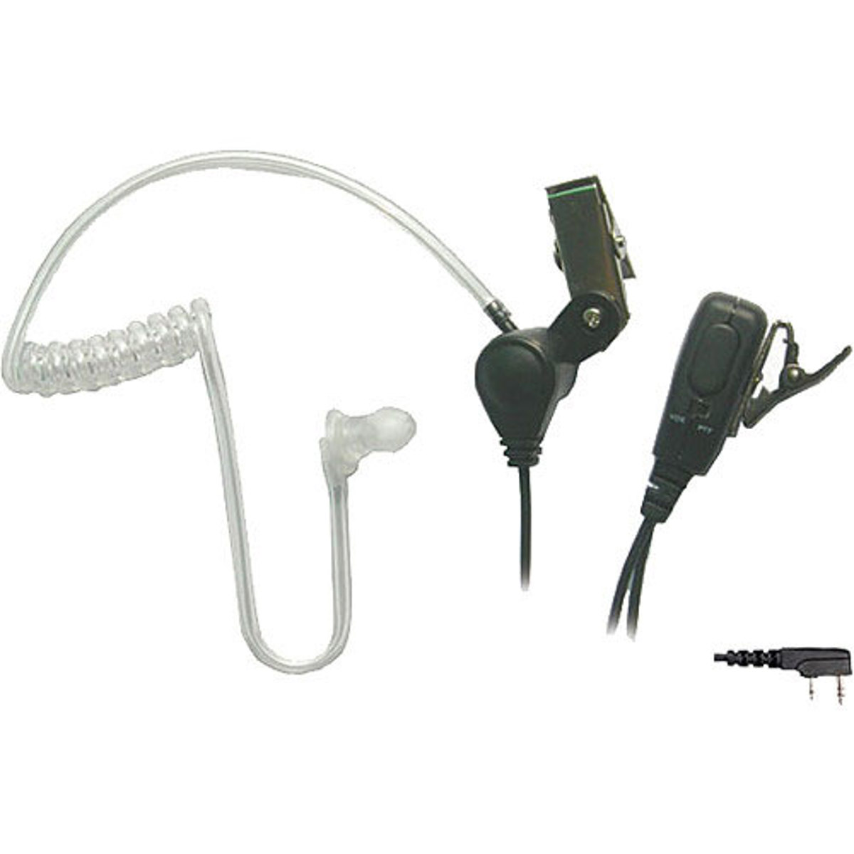 Image of EVE Audio Eartec SST Headset with Mic and Push-To-Talk for Kenwood Radios