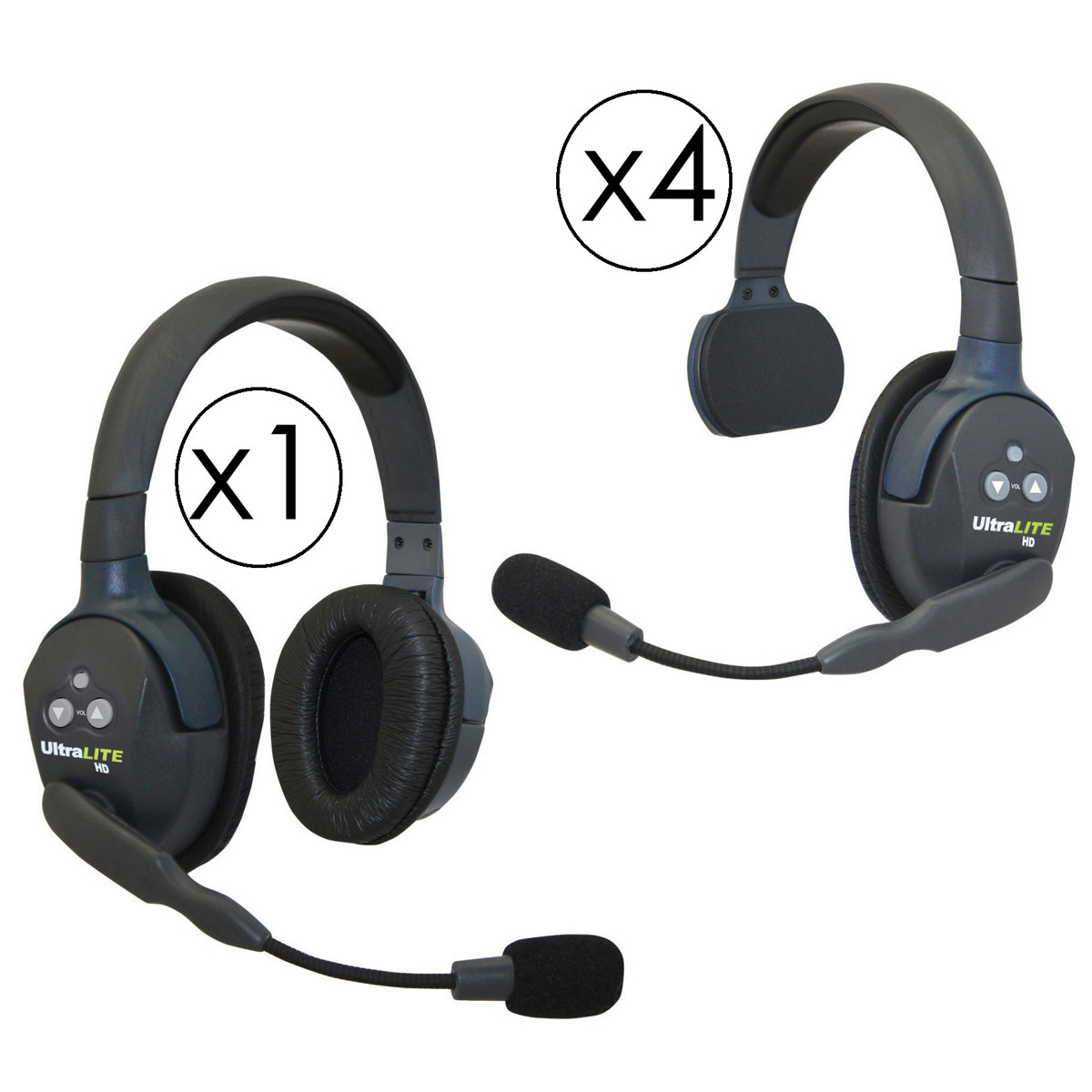 

Eartec UL541 UltraLITE 5-Person System, 4 Single-Ear Headset, Dual-Ear Headset