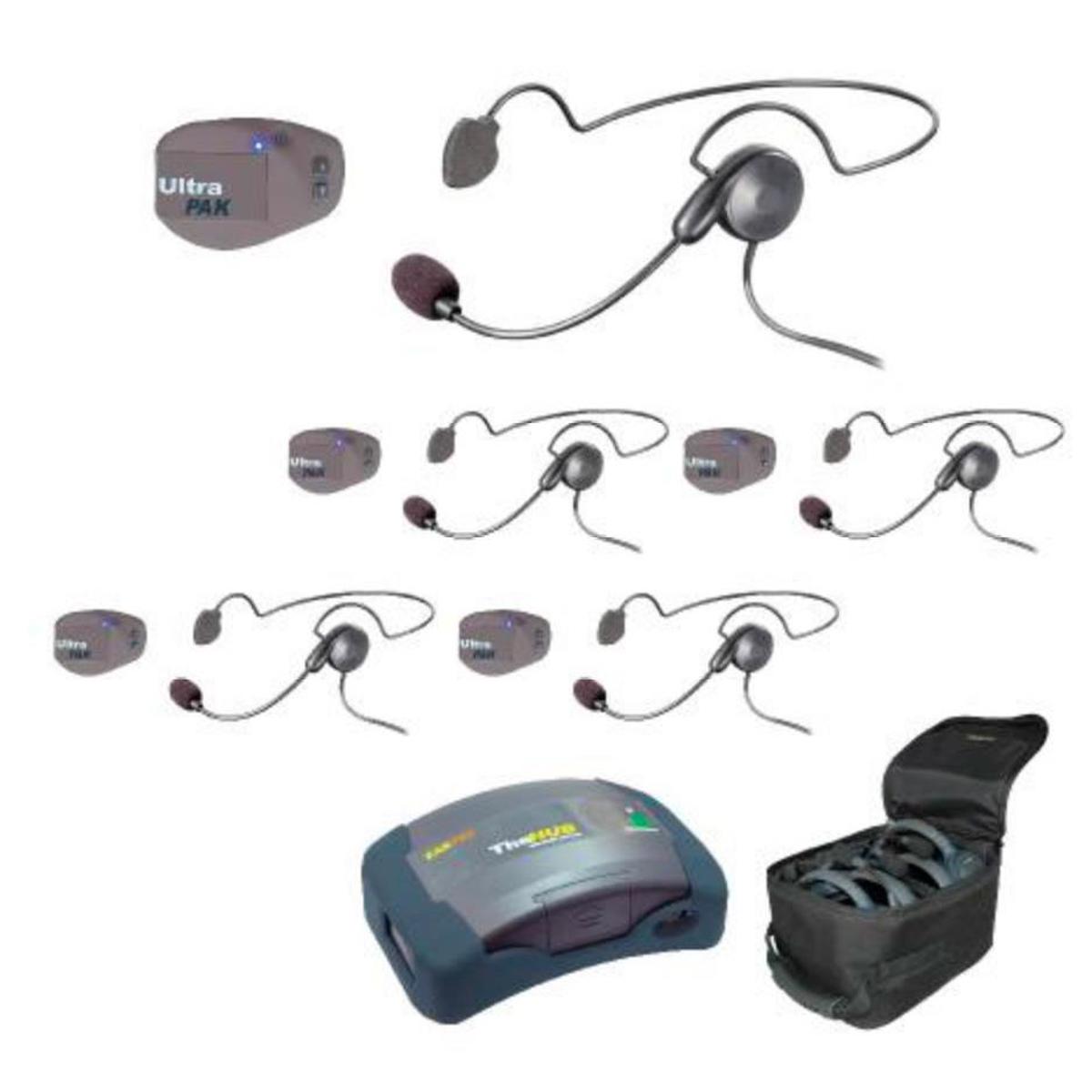 

Eartec UPCYB5 5-Person HUB Intercom System, 5x UltraPAK Beltpack, 5x Cyber