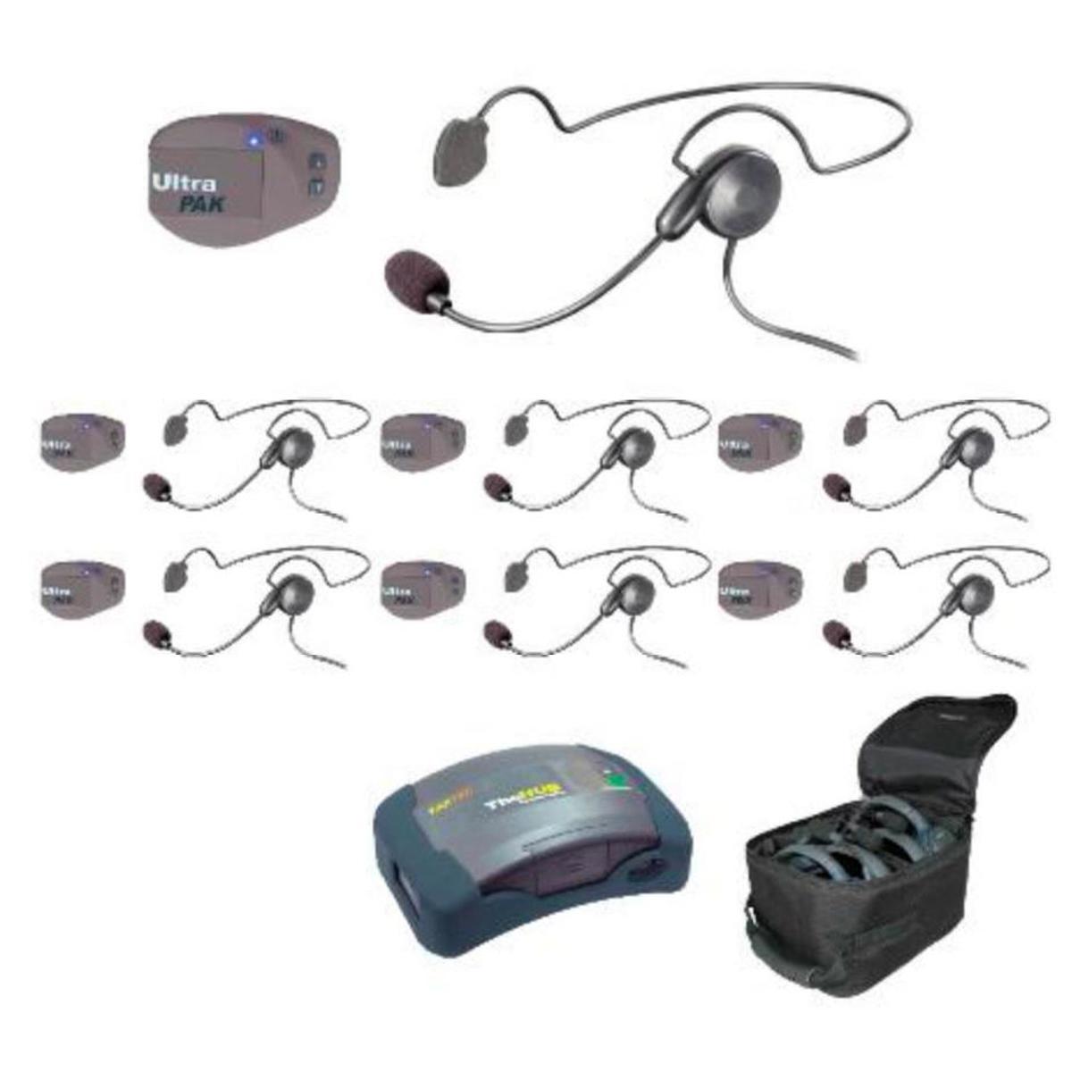 

Eartec UPCYB7 7-Person HUB Intercom System, 7x UltraPAK Beltpack, 7x Cyber
