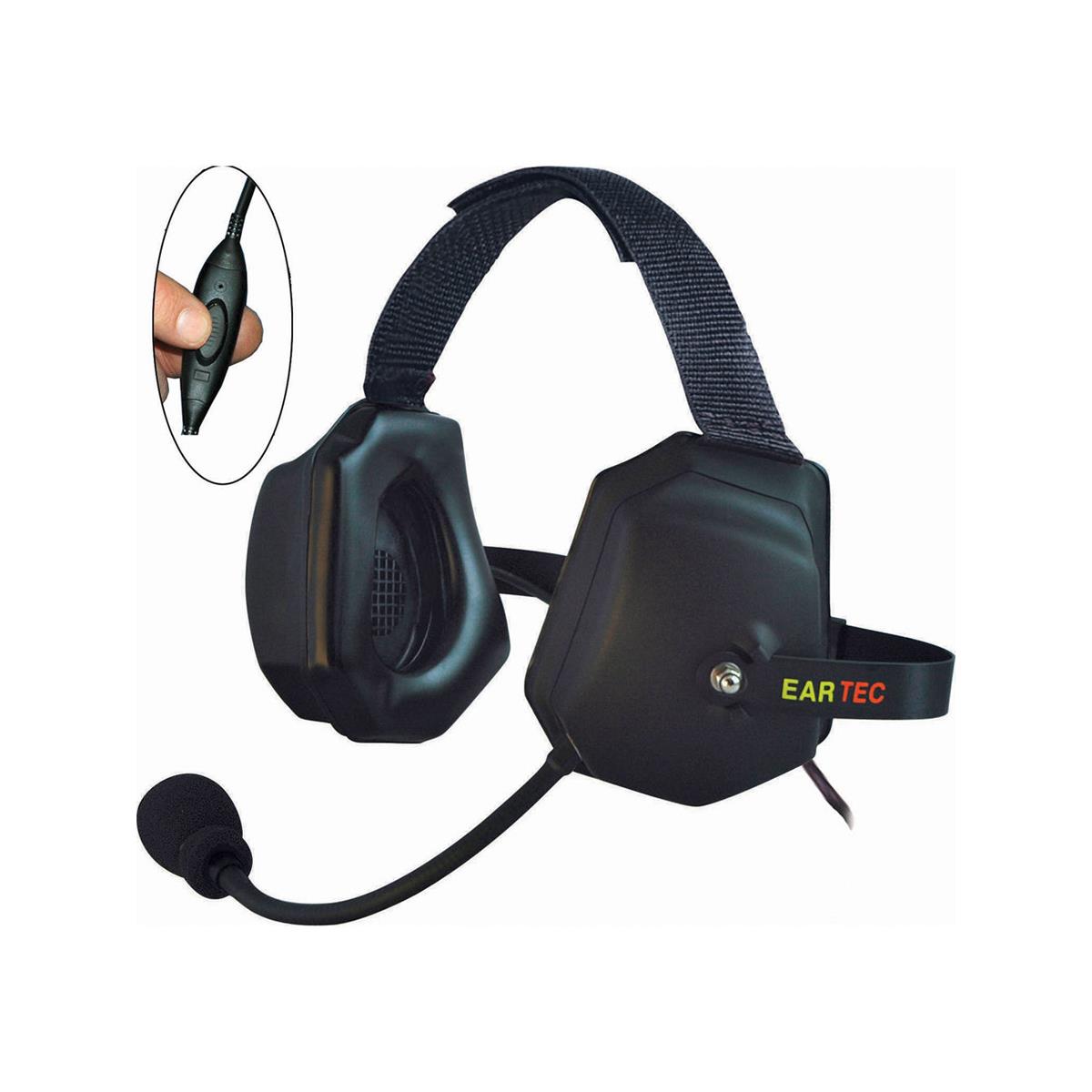 Image of Eartec XTreme 2Ear Heavy Duty Inline PTT Headset with Mic for SC1000 Transceiver