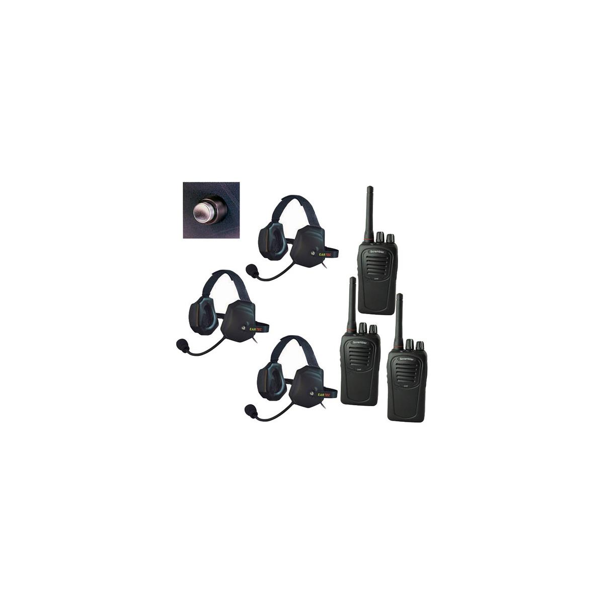 Image of Eartec SC-1000 3-User Two-Way Radio System