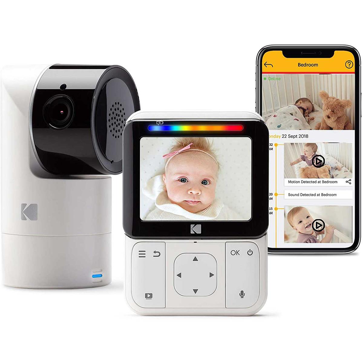 Image of eBuynow KODAK CHERISH C225 2.8&quot; HD Smart Video PTZ Baby Monitor