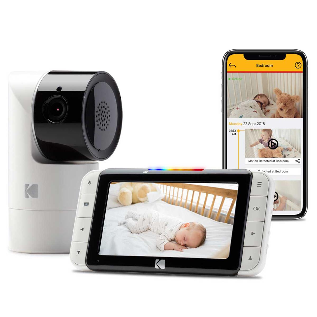 Image of Kodak eBuynow KODAK CHERISH C525 5&quot; HD Smart Video PTZ Baby Monitor