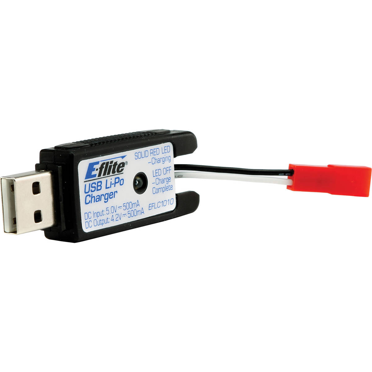 

E-flite 1S 500mA USB LiPo Charger with JST Connector