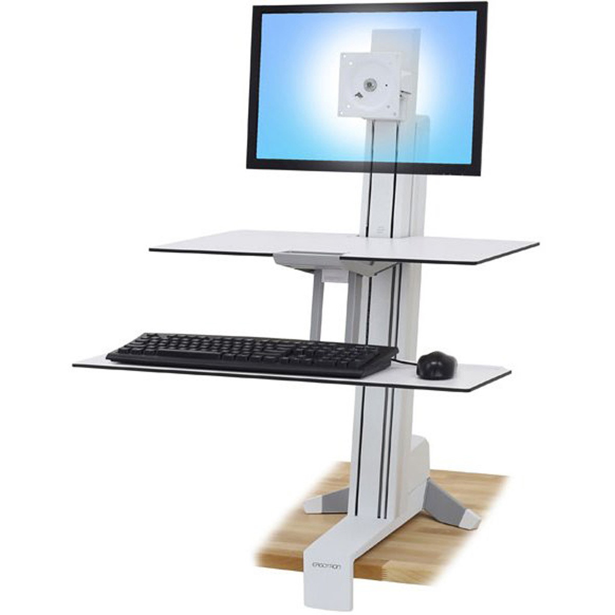 

Ergotron WorkFit-S Single Monitor Sit-Stand Workstation with Worksurface, White