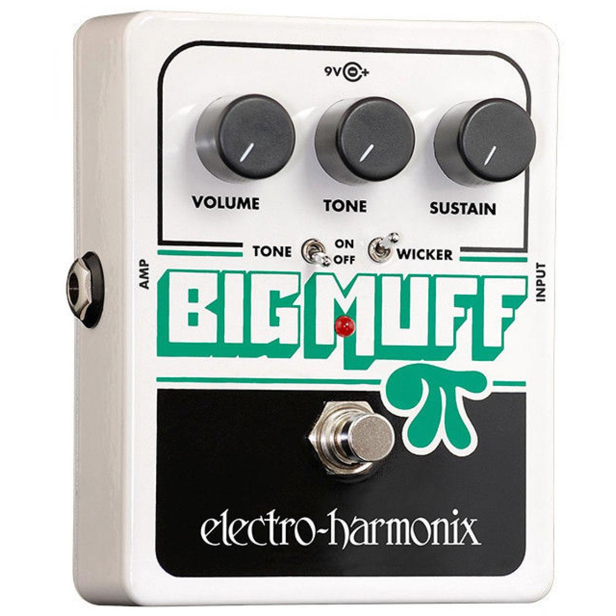 Image of Electro-Harmonix Electro Harmonix Big Muff Pi Fuzz/Distortion/Sustainer Wicker Pedal with Tone