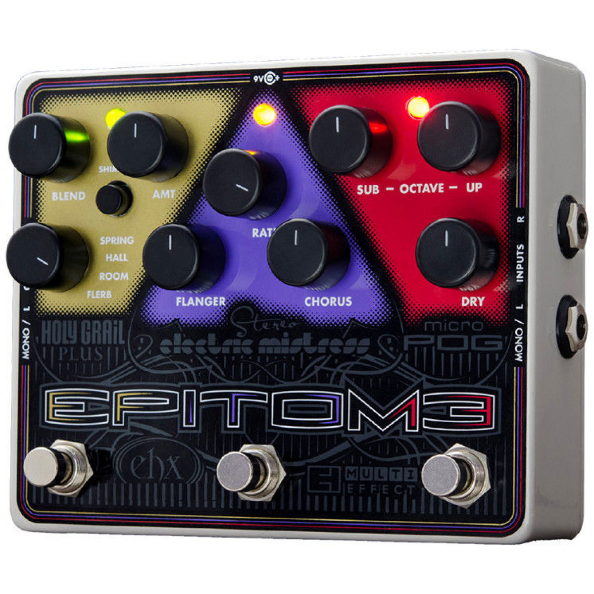 

Electro-Harmonix Epitome Reverb/Flanger/Octave Multi Effect Pedal