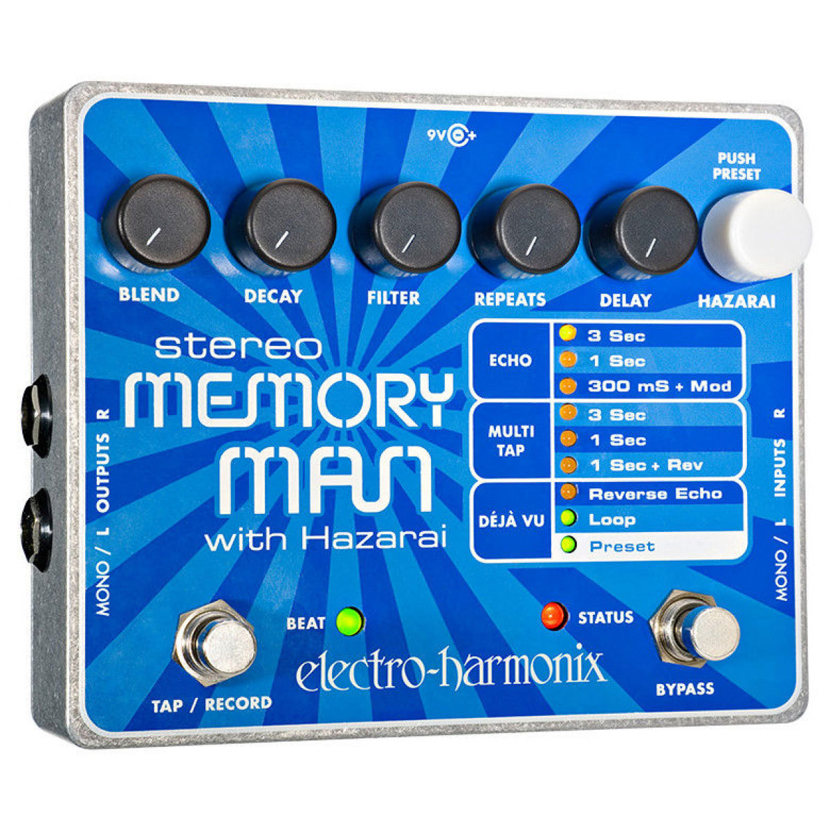 

Electro-Harmonix Stereo Memory Man with Hazarai Pedal