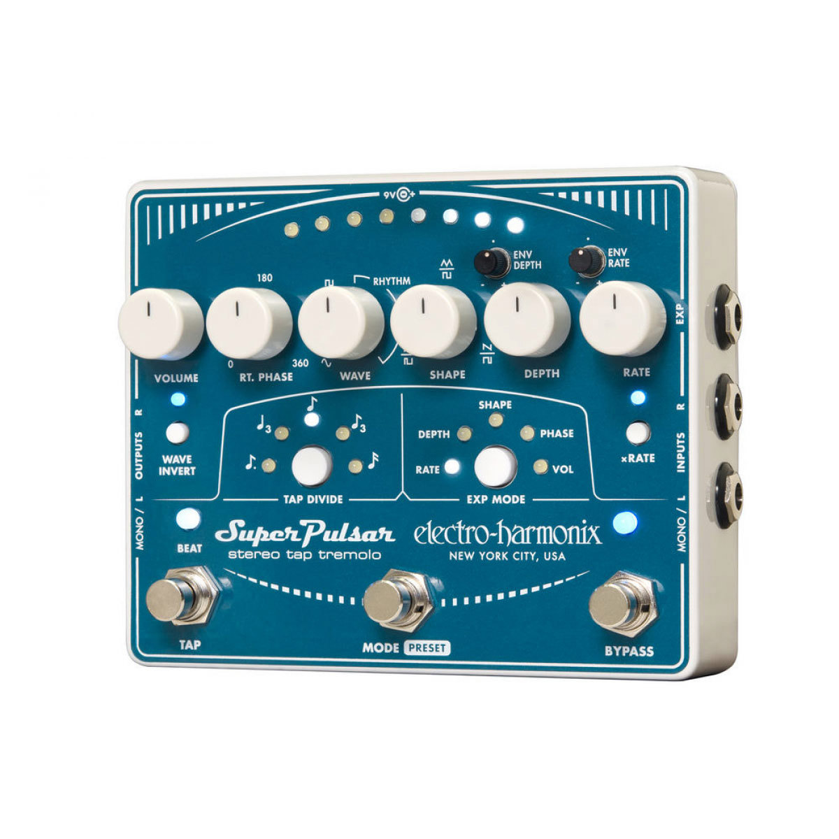

Electro-Harmonix Super Pulsar Stereo Tap Tremolo Pedal