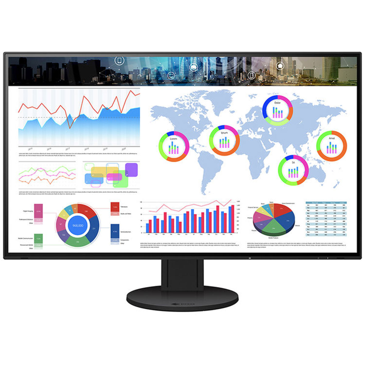 

Eizo EV3285 4K Ultra-Slim Frame 31.5" Wide Screen IPS LED Monitor with FlexStand