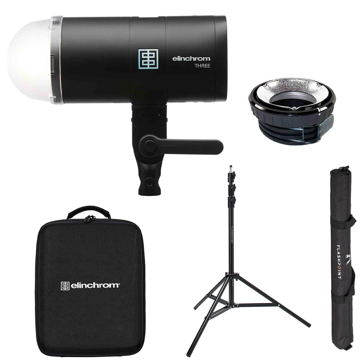 

Elinchrom THREE Off-Camera Flash Kit, with 7.2' Pro Air-Cushioned Light Stand