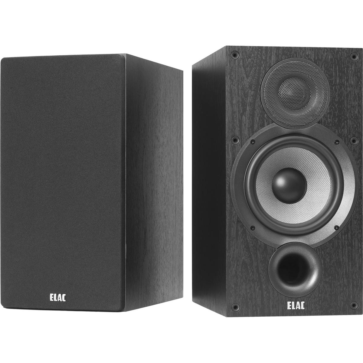 ELAC Debut 2.0 B6.2 6-1/2" Bookshelf Speakers, Black, Pair -  DB62-BK