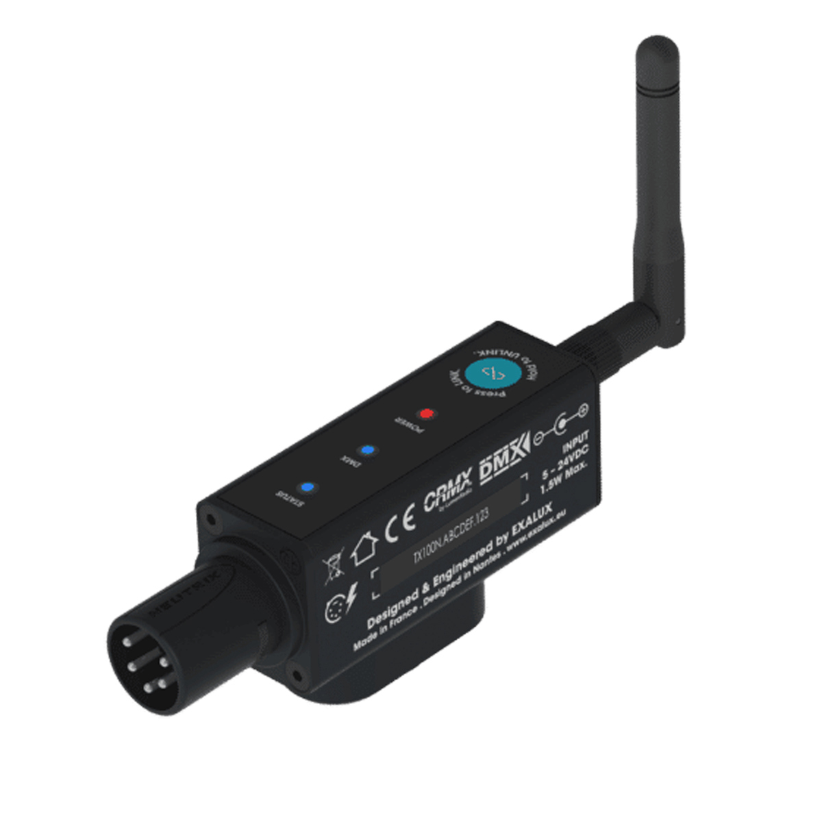 

Exalux CONNECT TX100N Wireless DMX Transmitter Basic Kit