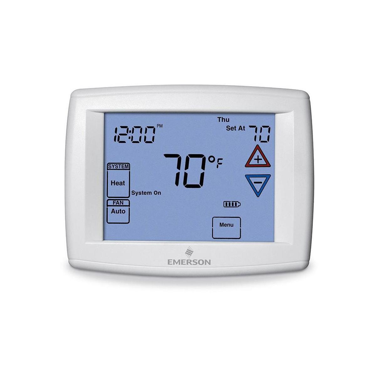 Image of Emerson Electric Blue 7 Day Programmable Digital Touch Thermostat