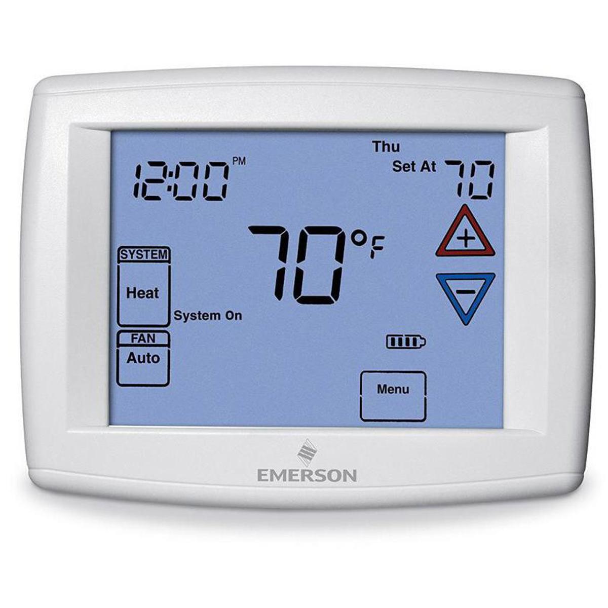 Image of Emerson Electric Blue 7 Day Programmable Digital Touch Thermostat