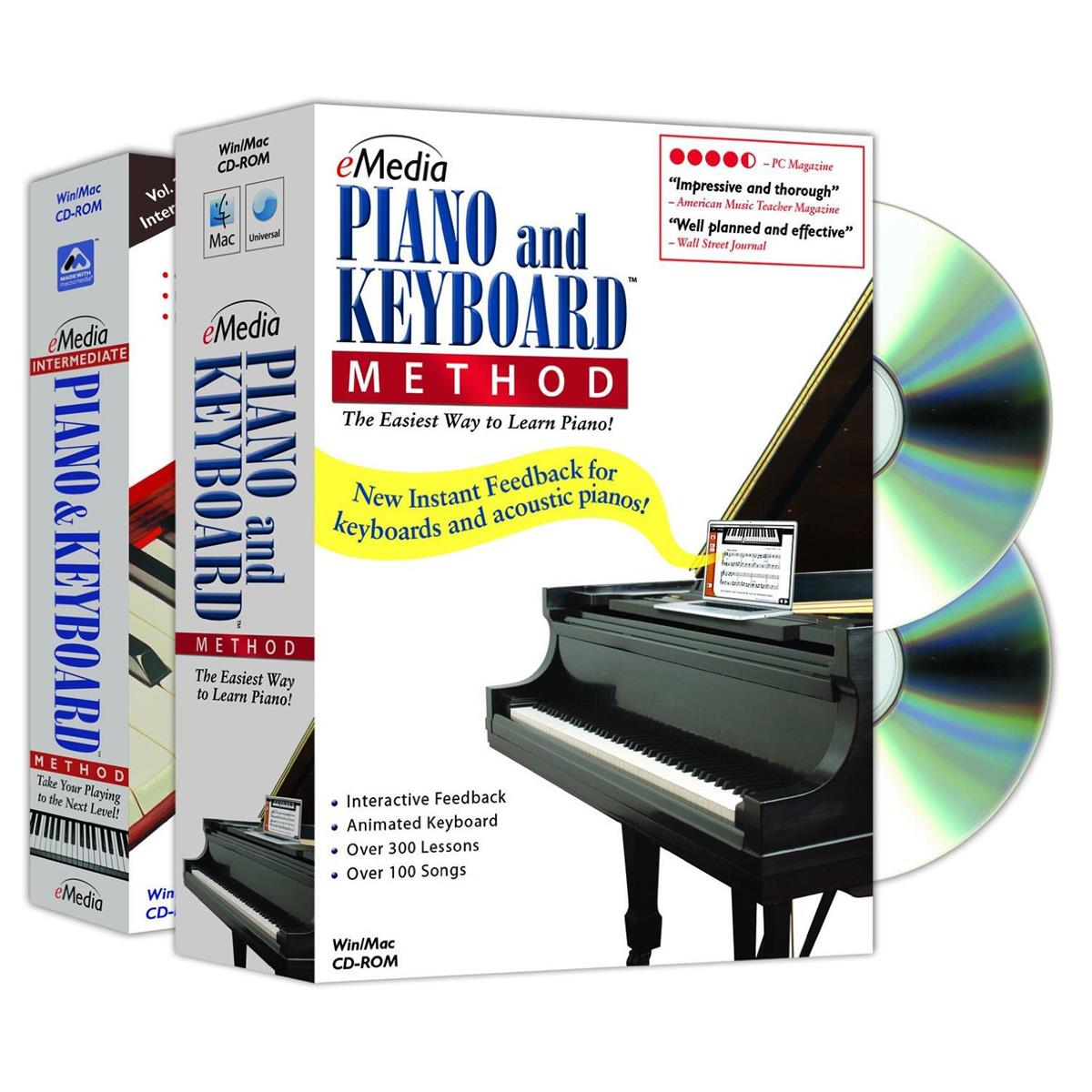 eMedia Piano and Keyboard Method Deluxe for Windows/Macintosh, 2 CD-ROM Set -  EK02131