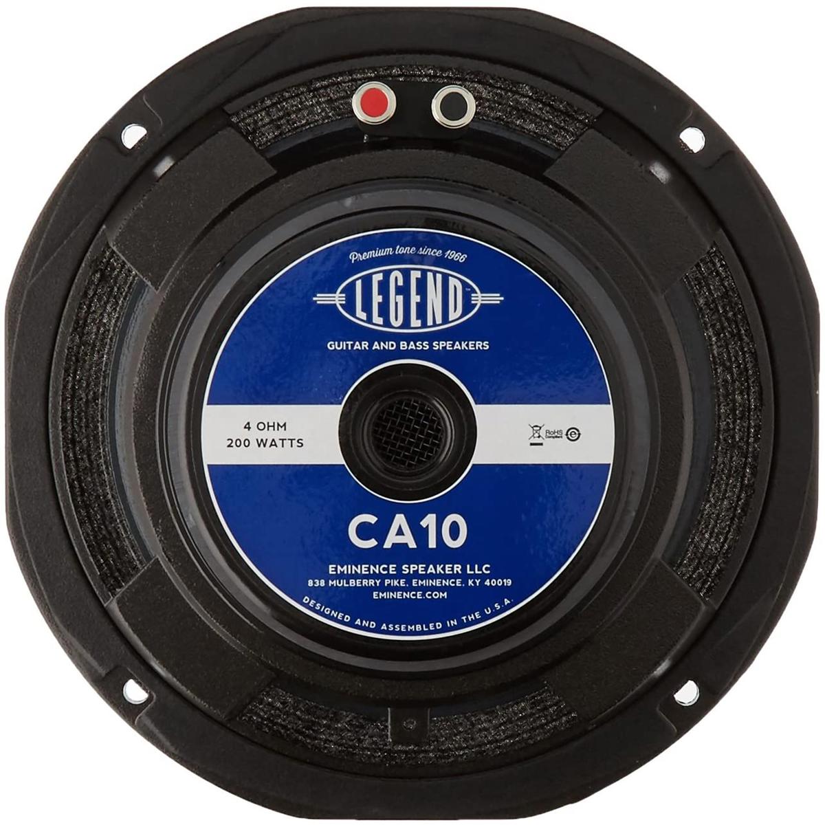 

Eminence Speakers Legend CA10-4 10" 200W Bass Guitar Speaker Driver, 4 Ohm