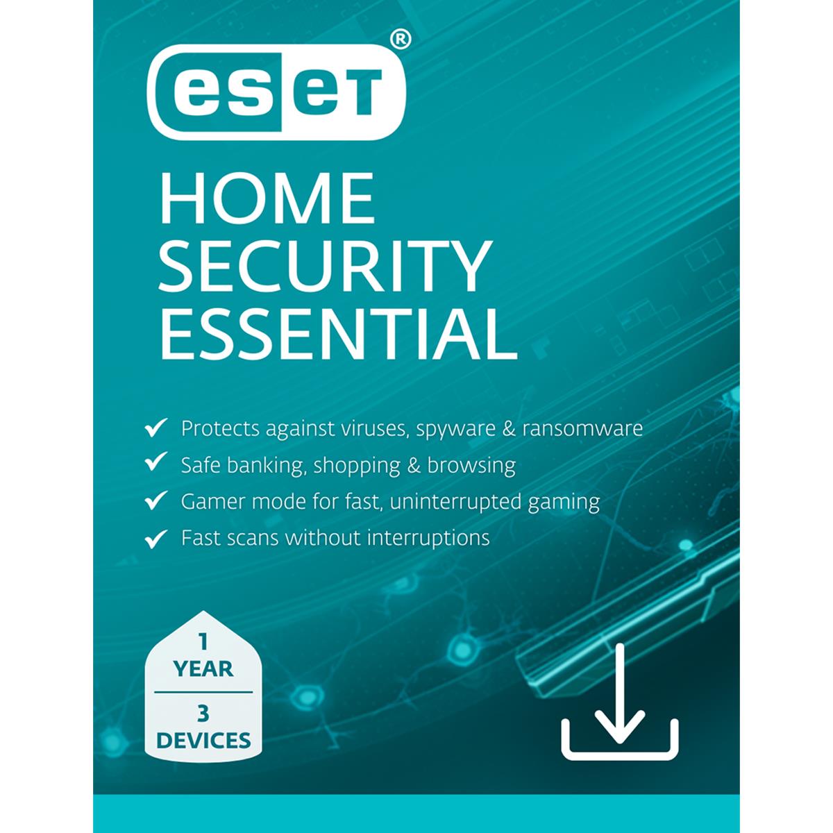 Image of ESET Essential 1 Year Home Security 3 Device