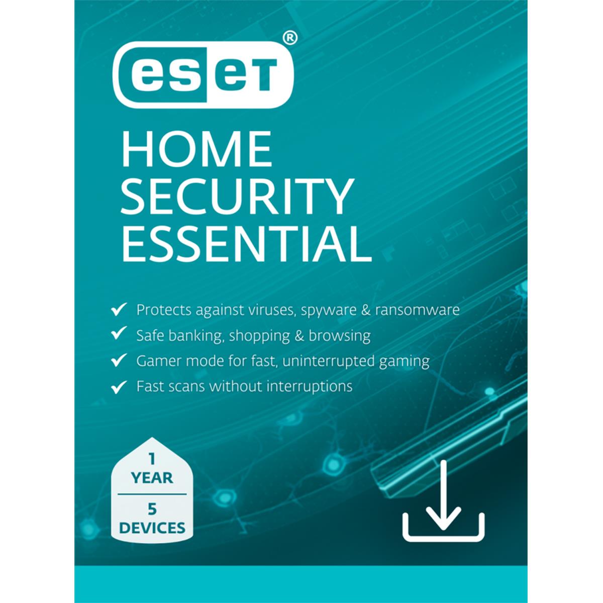 Image of ESET Essential 1 Year Home Security 5 Device