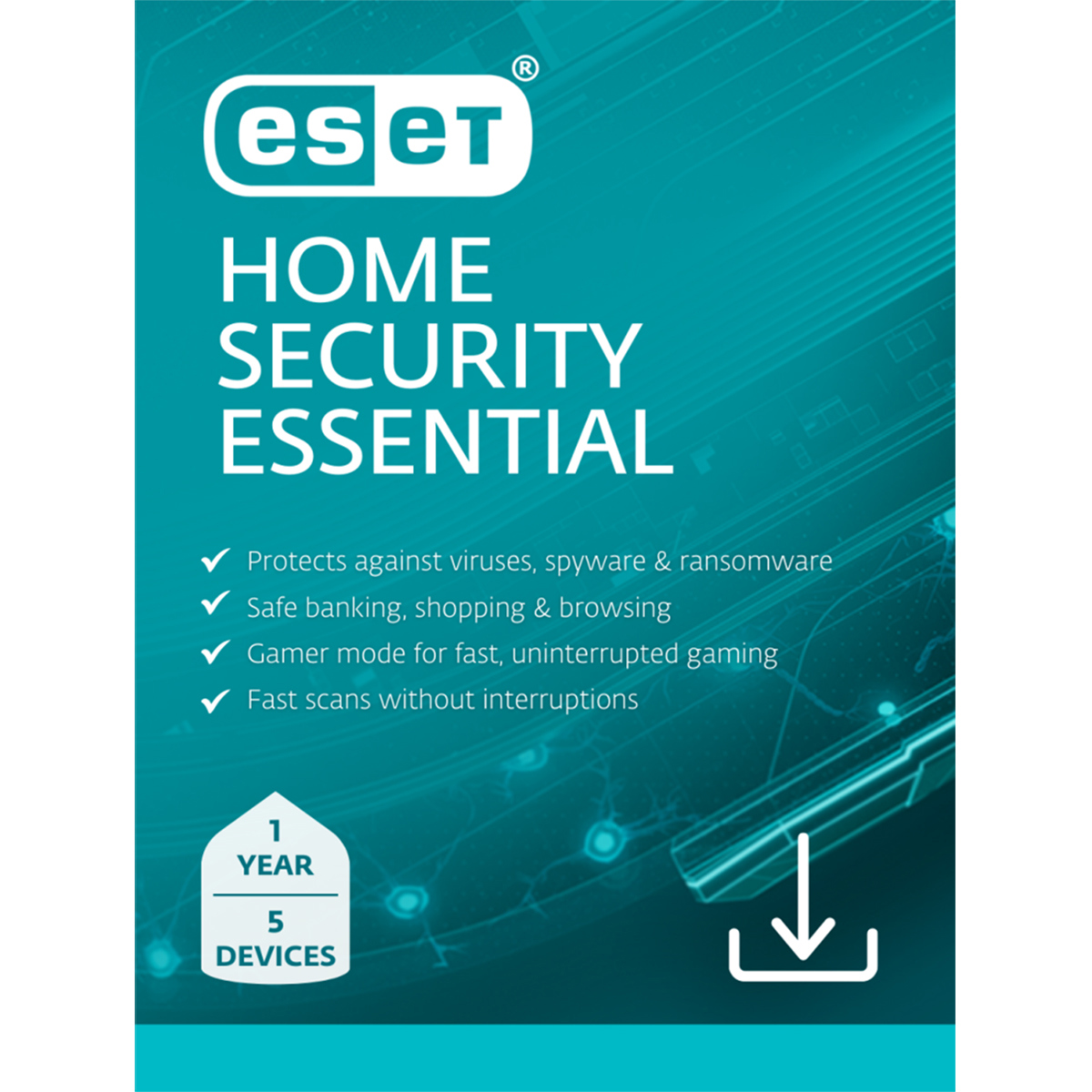 

ESET Essential 1 Year Home Security 5 Device