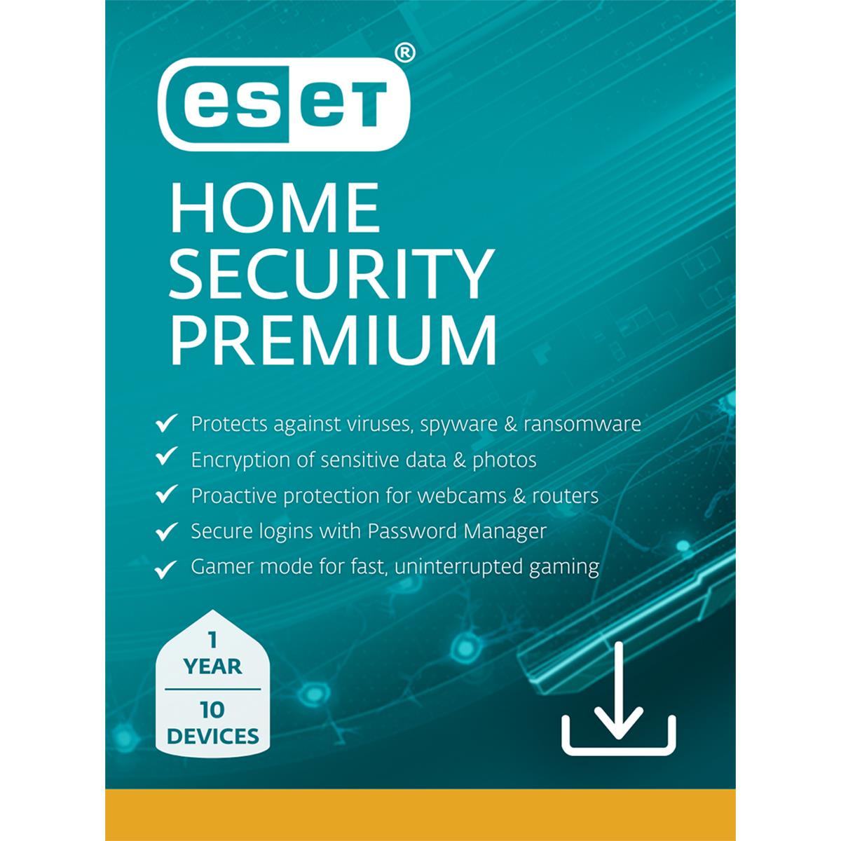 Image of ESET Premium 1 Year Home Security 10 Device
