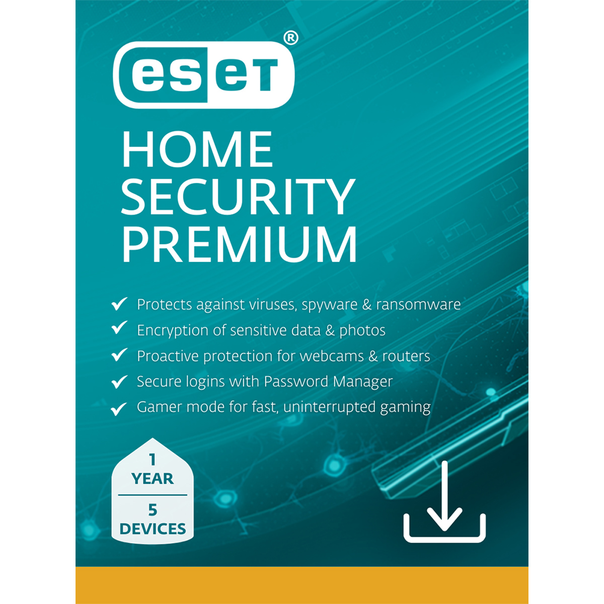 

ESET Premium 1 Year Home Security 5 Device