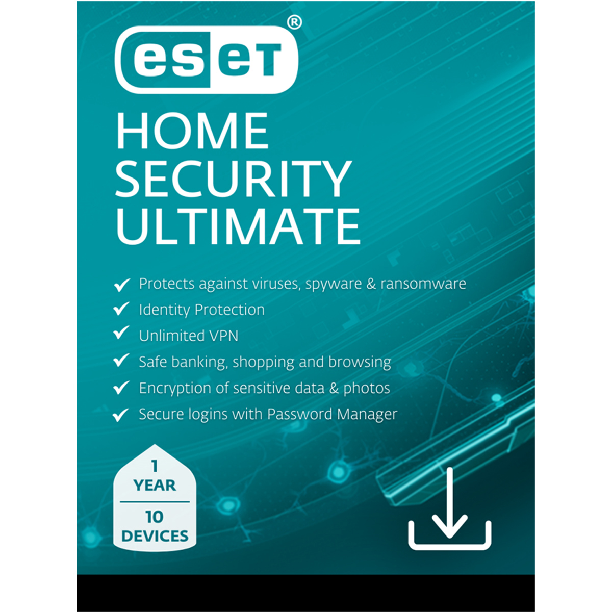 

ESET Ultimate 1 Year Home Security, 10 Device